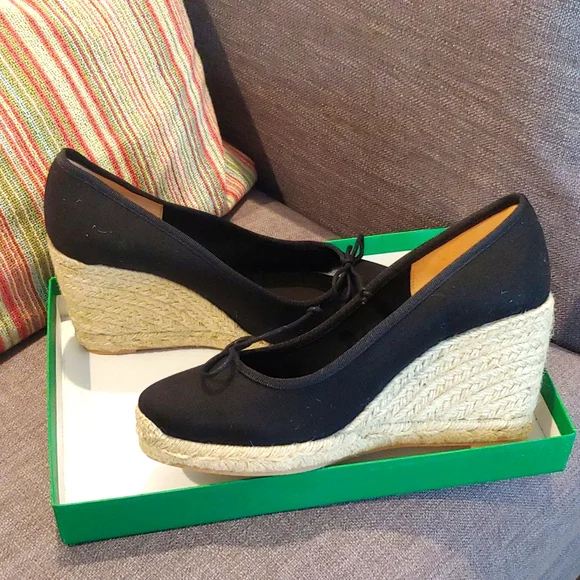 NIB J Crew Seville Espadrille Ballet Wedge Pump